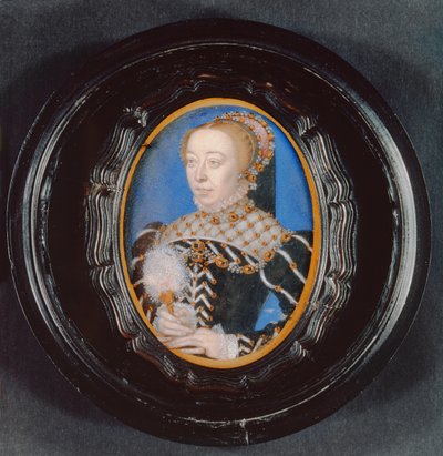 Miniature of Catherine de Medici, c.1555 by François Clouet